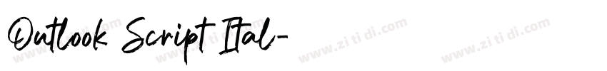 Outlook Script Ital字体转换